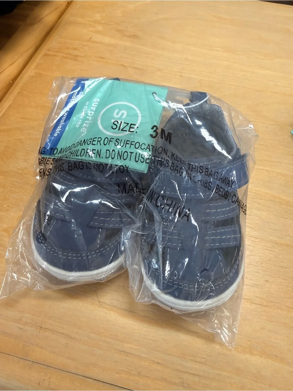 Stride Rite Navy Blue Hook-and-Loop Kids' Sandals